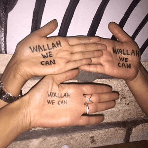wallah we can écrite a la main